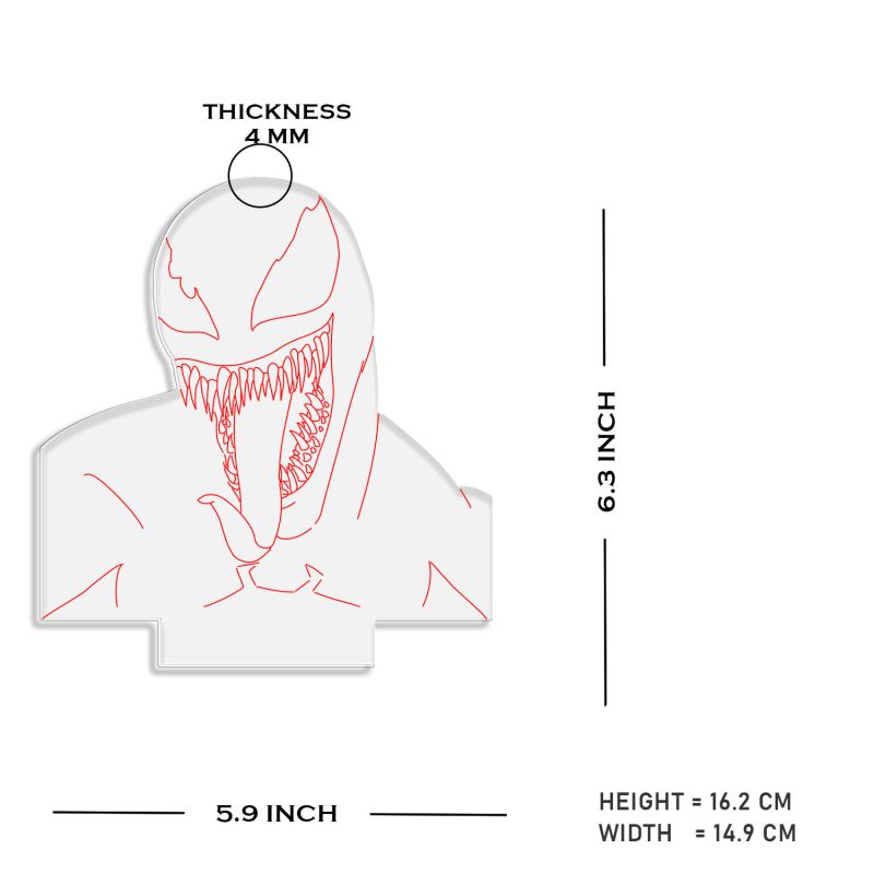 Venom Design Lamp with Warm White Light